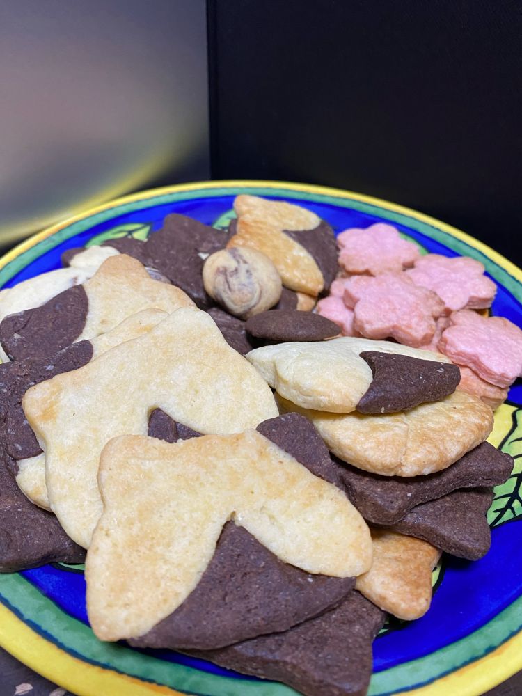 猫クッキーと桜クッキー