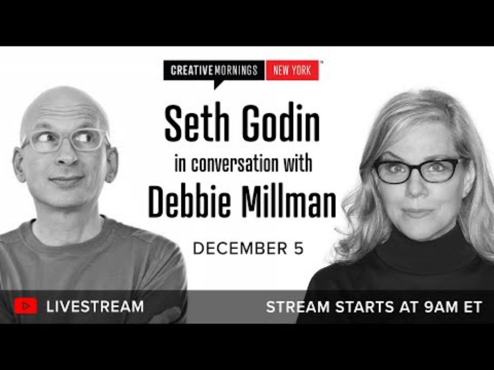 Seth Godin in conversation with Debbie Millman [Design Matters Livestream]