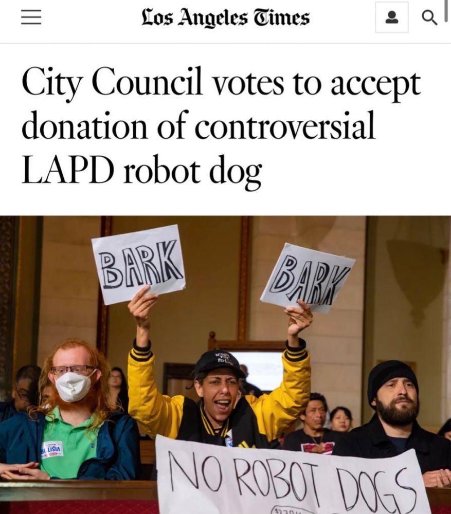 City council votes to approve donation of controversial LAPD robot dog