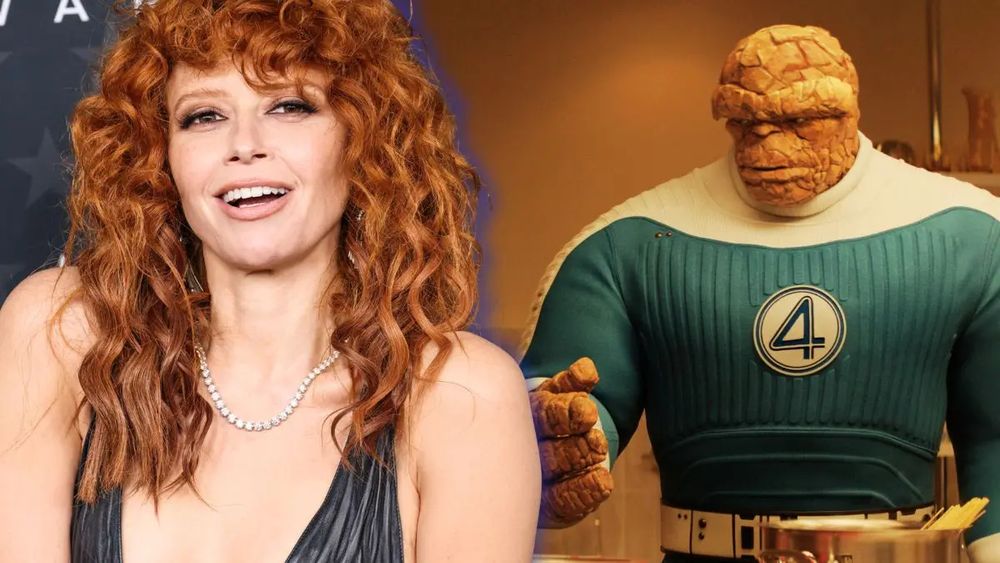 image composée avec Ntasha Lyonne et un extrait du film FF avec la Chose