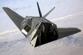The Lockheed F-117 Nighthawk.