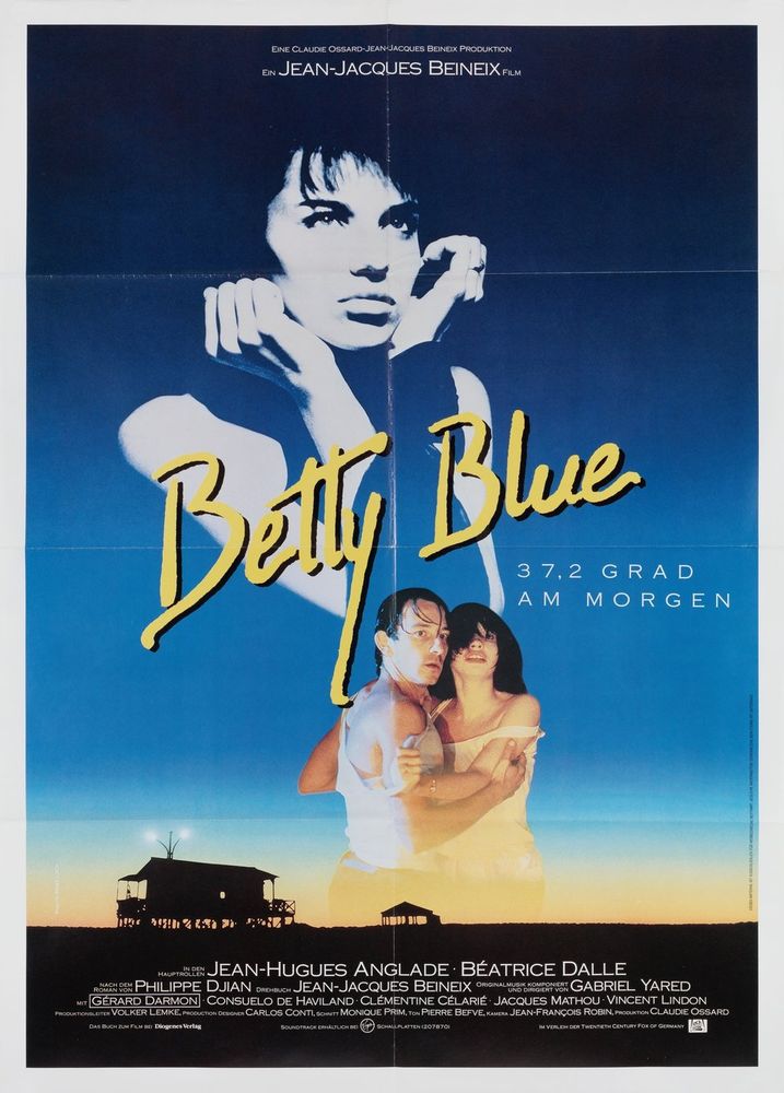 Movie poster for 'Betty Blue'.