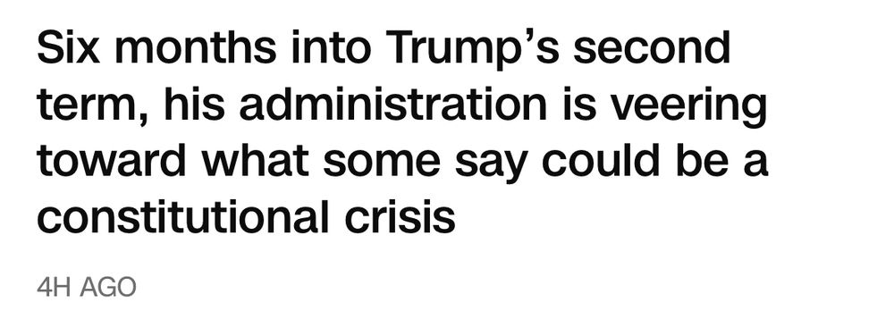 Six months into Trump's second term, his administration is veering toward what some say could be a constitutional crisis
4H AGO