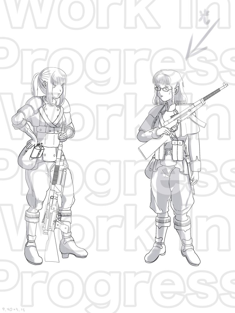 乗馬ズボンver.こっちは純粋に架空軍装として