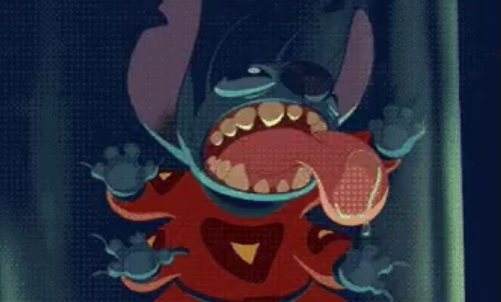 Stitch Lick GIF