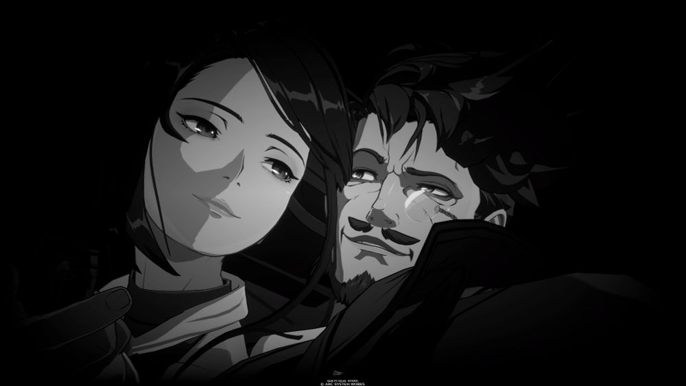 A couple shot of Slayer and Sharon in a black-and-white filter. Both are staring at the other.
...Sorry, but no haiku this time. Didn't have it in me. 🫠