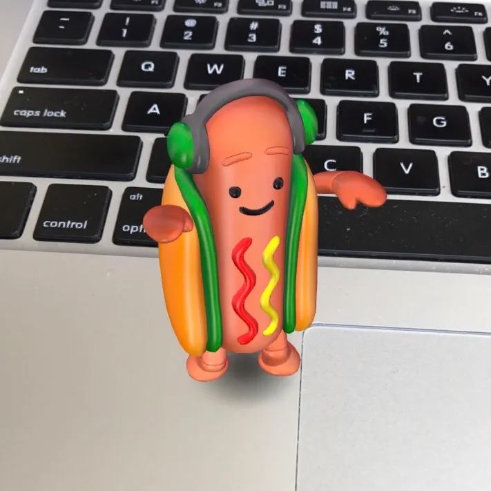 lol snapchat dancing hot dog