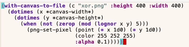 Common Lisp code... (with-canvas-to-file (c 