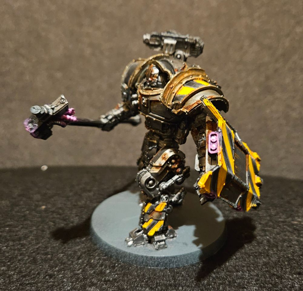 Domitar ferrum, truly has iron within and without... cause its a robot
