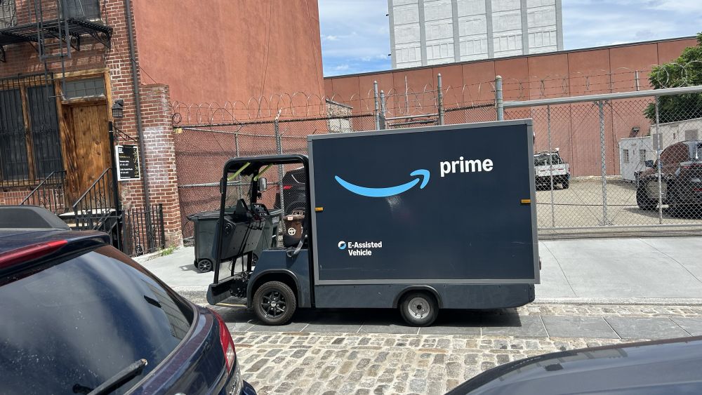 Amazon’s e-cargo bikes alleviate the need for delivery vans and reduce traffic collisions. They also look rad.