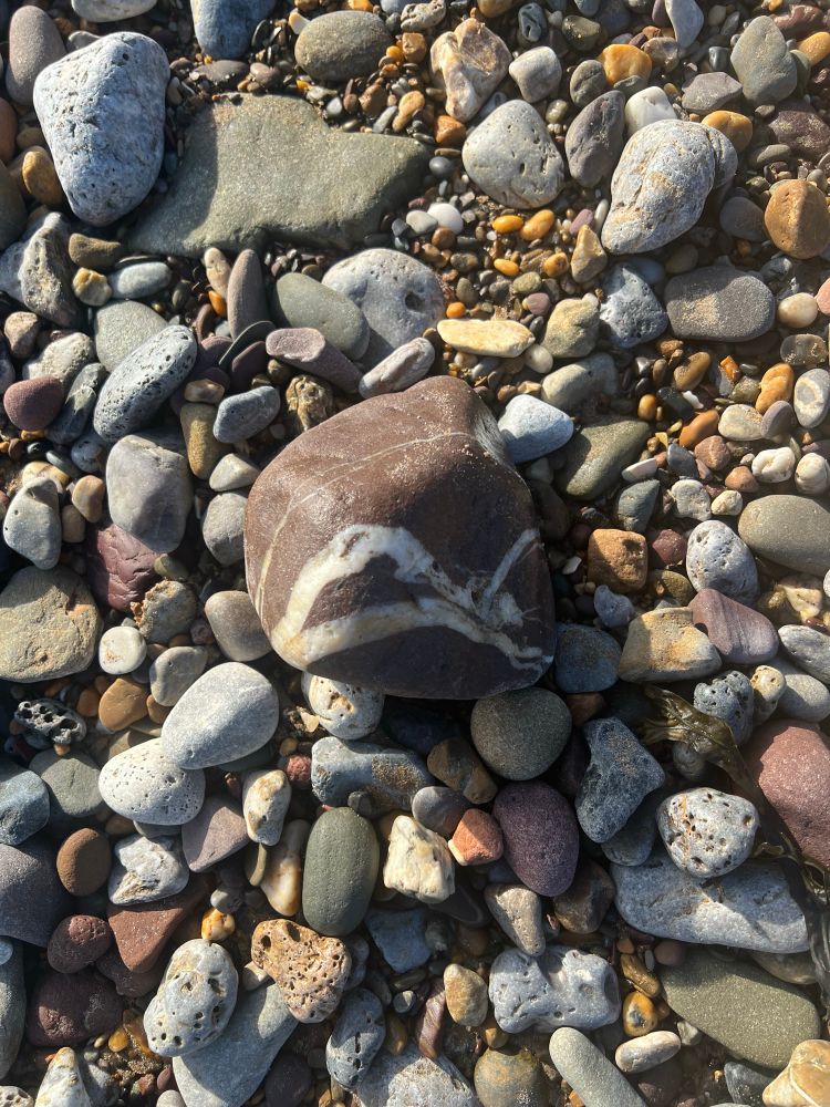 Rocks on a beach in Youghal, County Cork