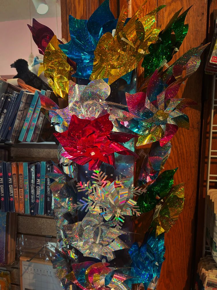 Pinwheel display at Mischief. 
