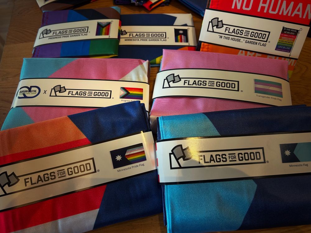 A selection of pride flags 