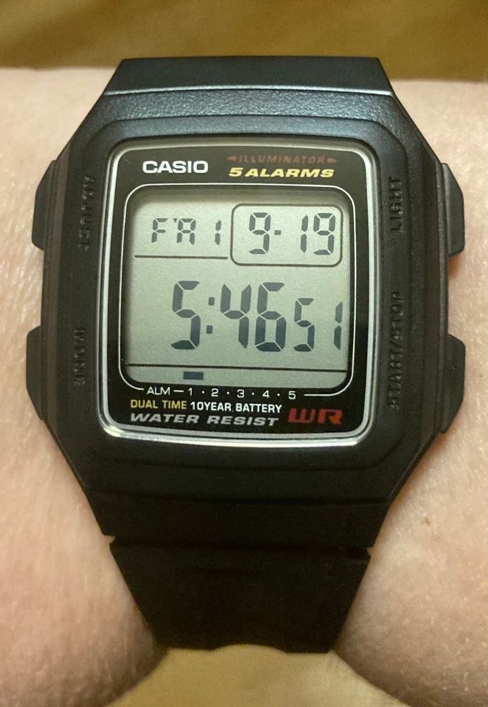 Casio digital wristwatch