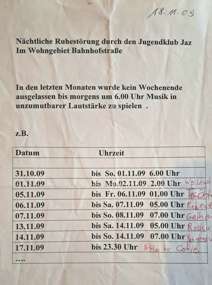 Pingelieger Beschwerdebrief vom wachsamen Nachbar