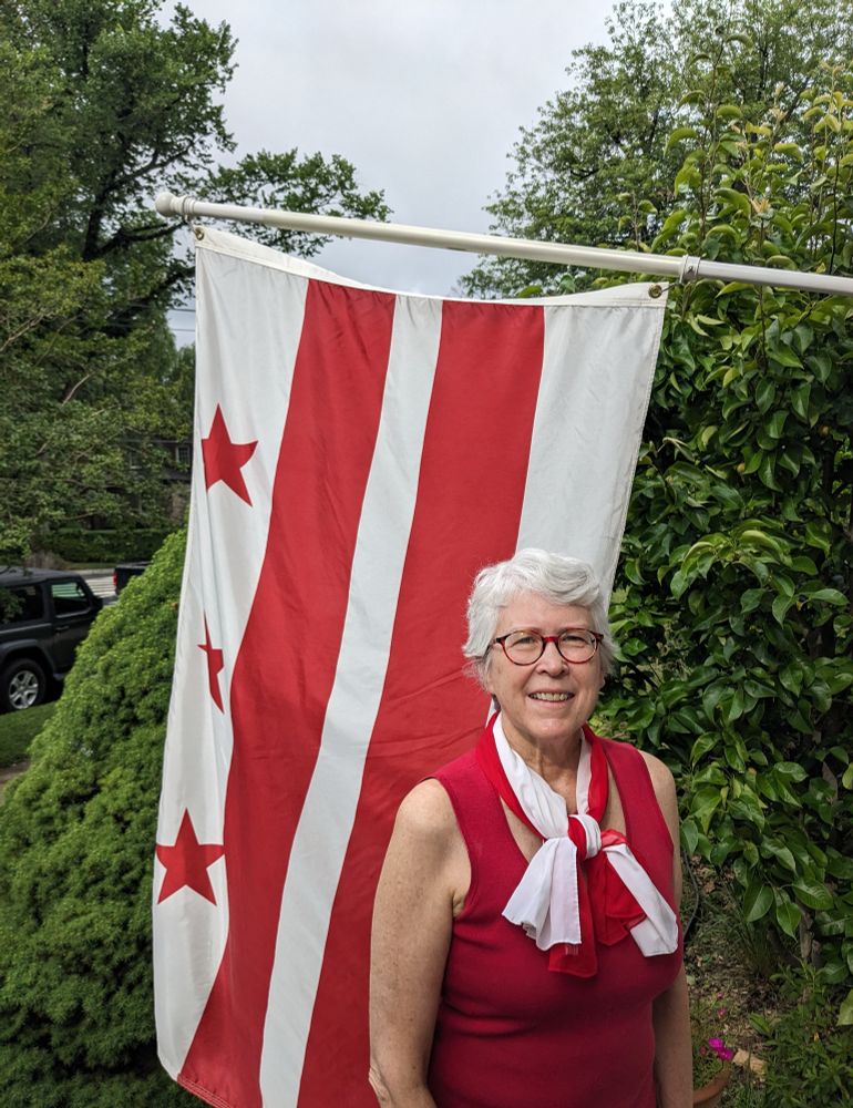 Woman with DC Flag