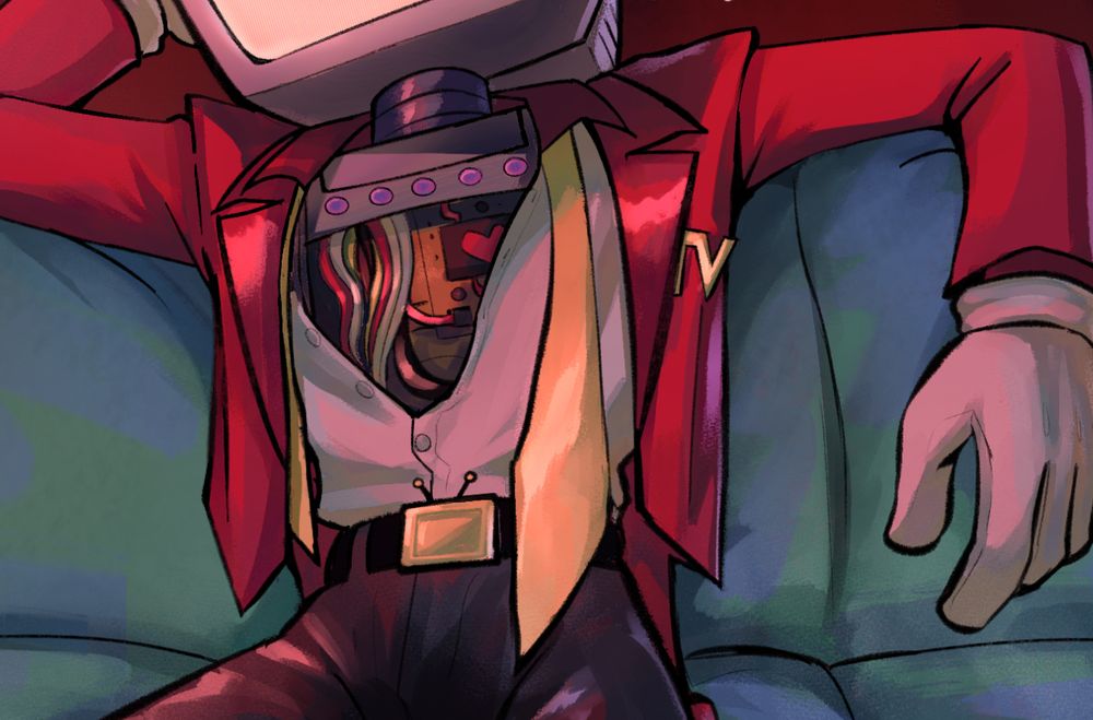 detail view of his torso