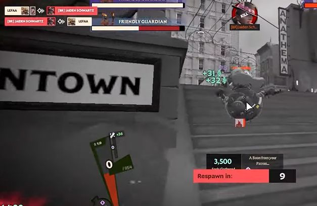 deadlock screenshot, showing me and lefaa killing each other