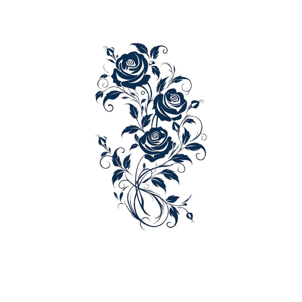 Three Roses On A Plant Rose Tattoos Sale - Kobench Shop