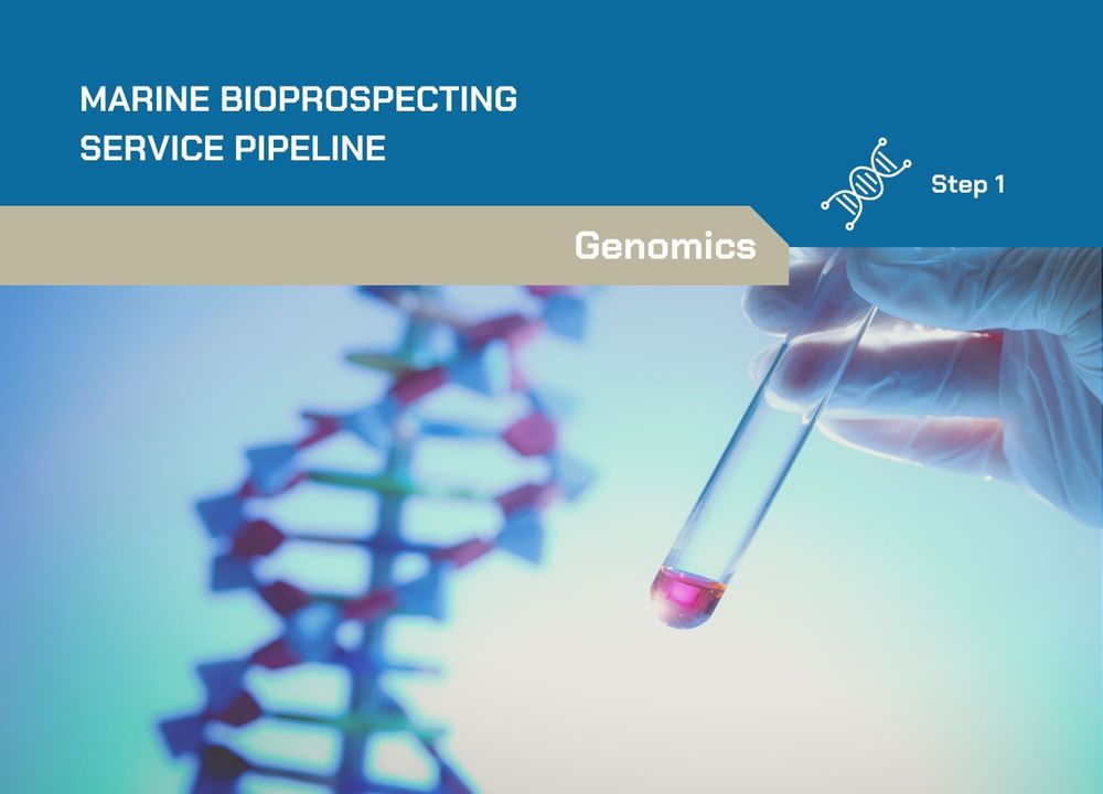 EUREMAP's marine bioprospecting service pipeline STEP 1 is GENOMICS