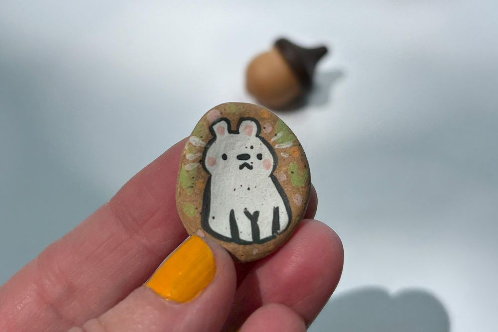 Bear worry stone 