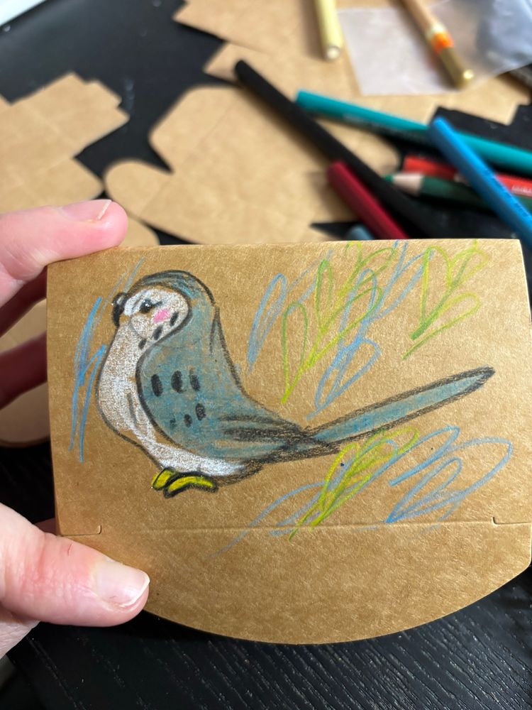 Budgie figurine box 