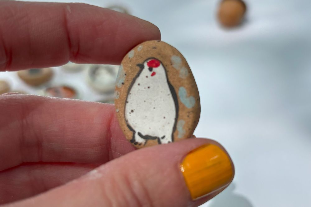 Bird worry stone (awebo)