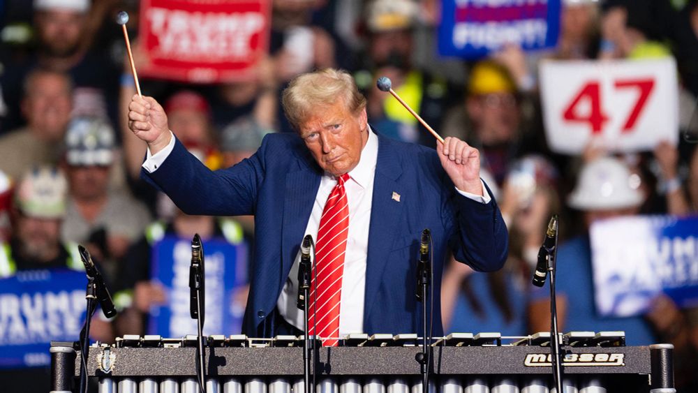 Trump Forced To Play Glockenspiel At Rally After Every Artist Bars Use Of Songs