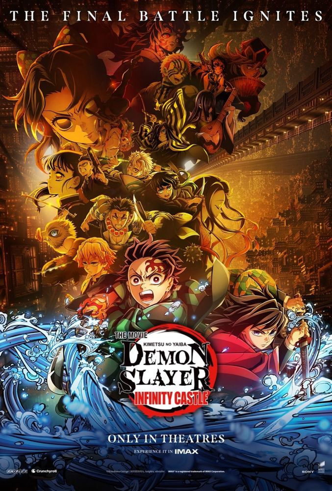 Movie poster for Demon Slayer: Infinity Castle Film. 