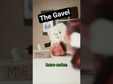The Gavel. #skit #comedy #satire #voiceactor #puppet