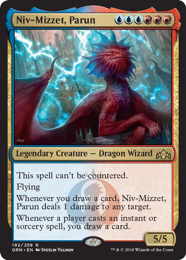 Picture of a MTG card, Niv-Mizzet, Paris