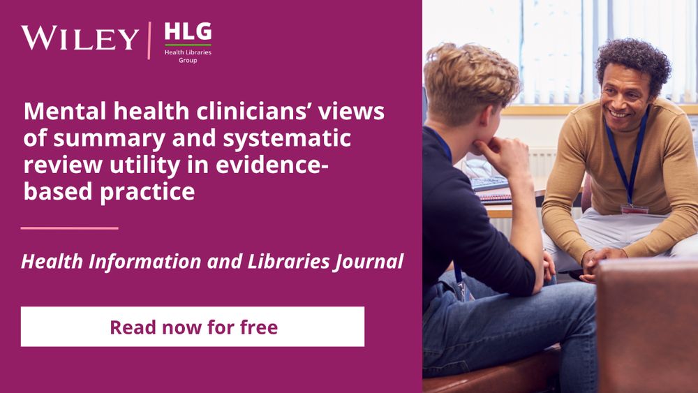 Mental health clinicians' views of summary and systematic review utility in evidence-based practice image card