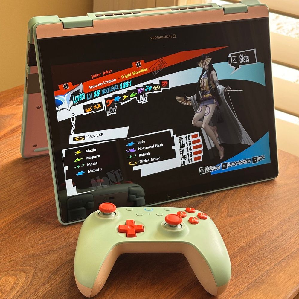 Persona 5 on a Framework Laptop 12
