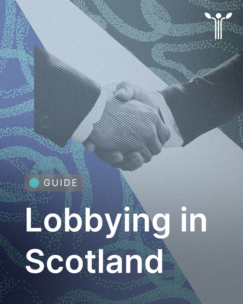 Image of a handshake. Guide to lobbying in Scotland.
