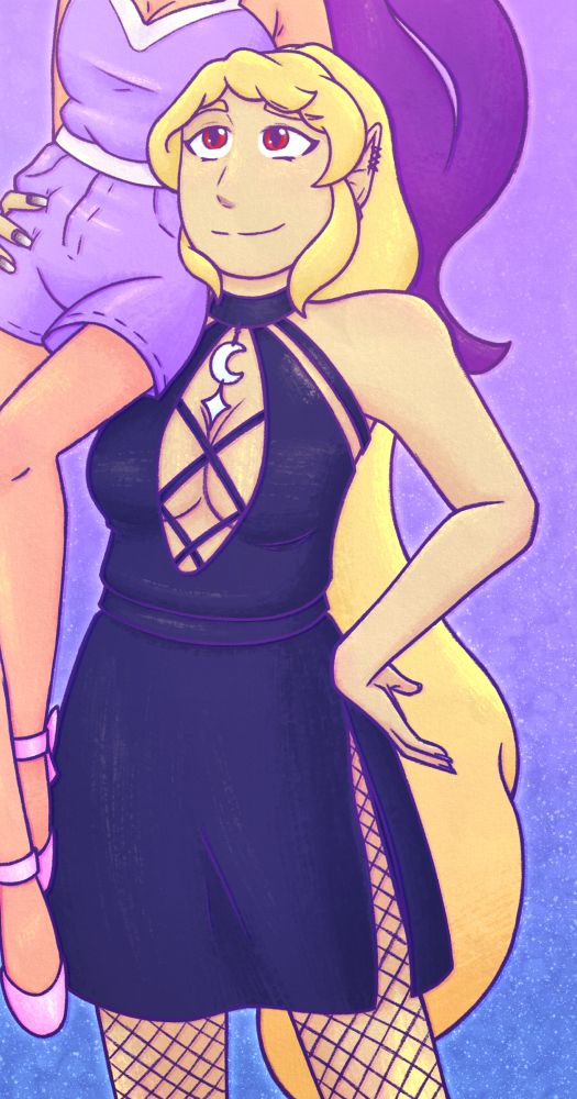 A cropped digital drawing to focus on Ly’la