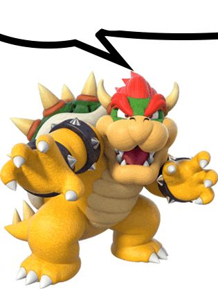 King Koopa (bowser) with a speech bubble indicating him as the speaker of Jerry’s post