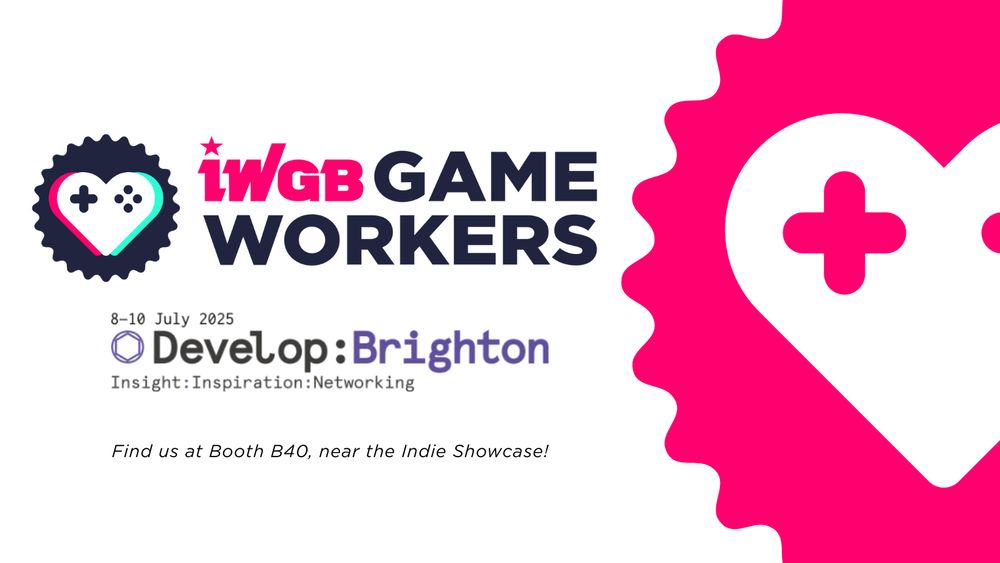 IWGB Game Workers @ Develop Brighton poster