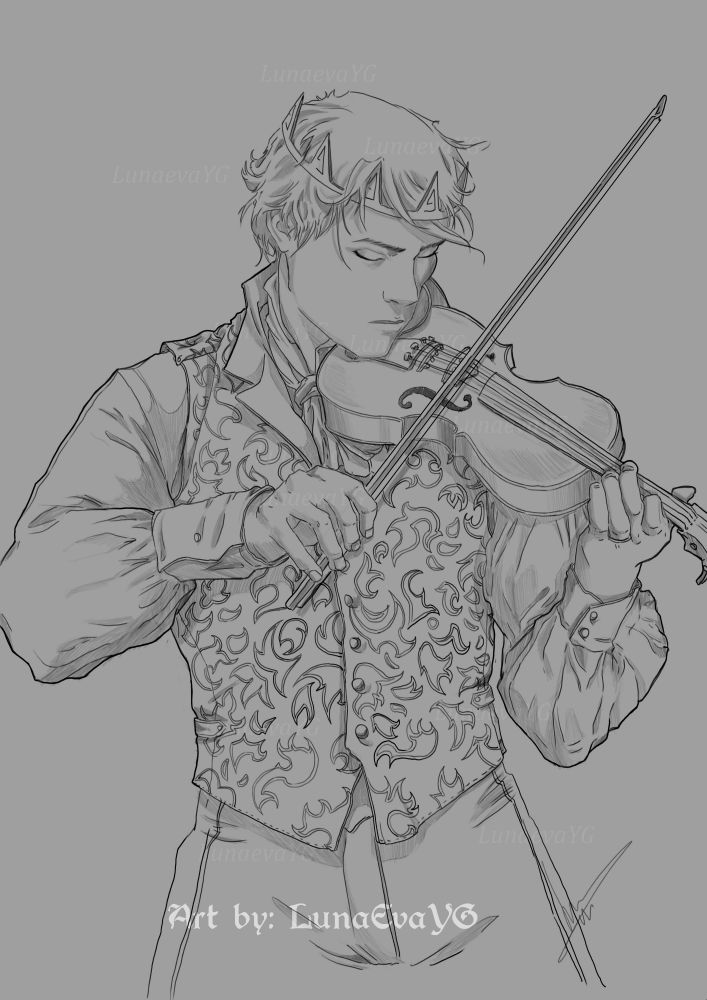 Half  body character design sketch
