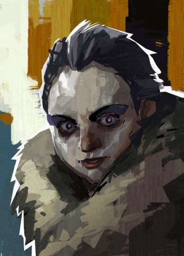 Portrait of Cindy the Skull from Disco Elysium