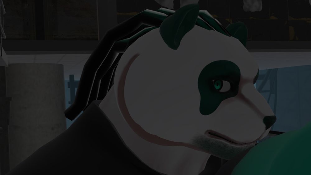 Mint Panda person looking from aside in a way that new hair part is visible quite much enough. Btw its not going to be that way forever, i need to do new material for it instead of reusing eye material for 4th time on avi XD