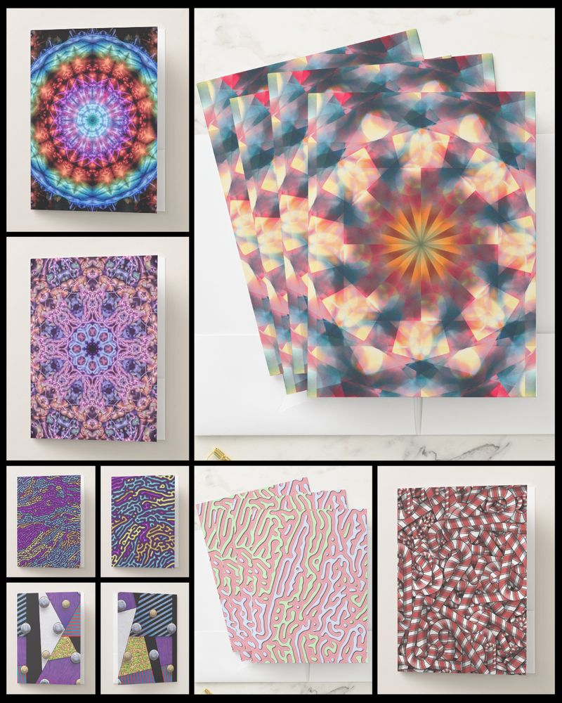 A selection of abstract designed 2pocket folders