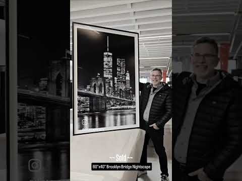 Brooklyn Bridge Nightscape - Large-Scale Urban Photography by Andrew Prokos