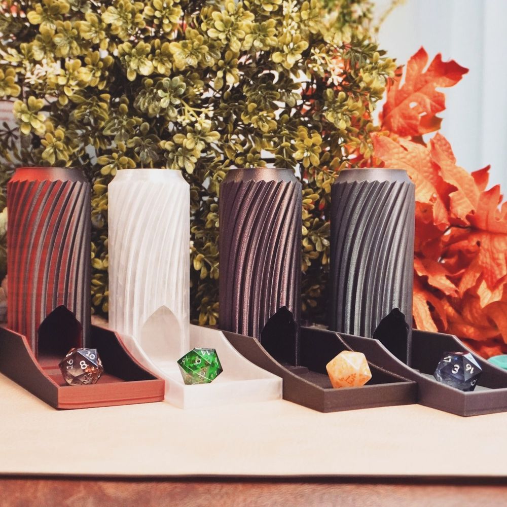 We loved designing these dice towers! We are obsessed with making dnd accessories that function w...