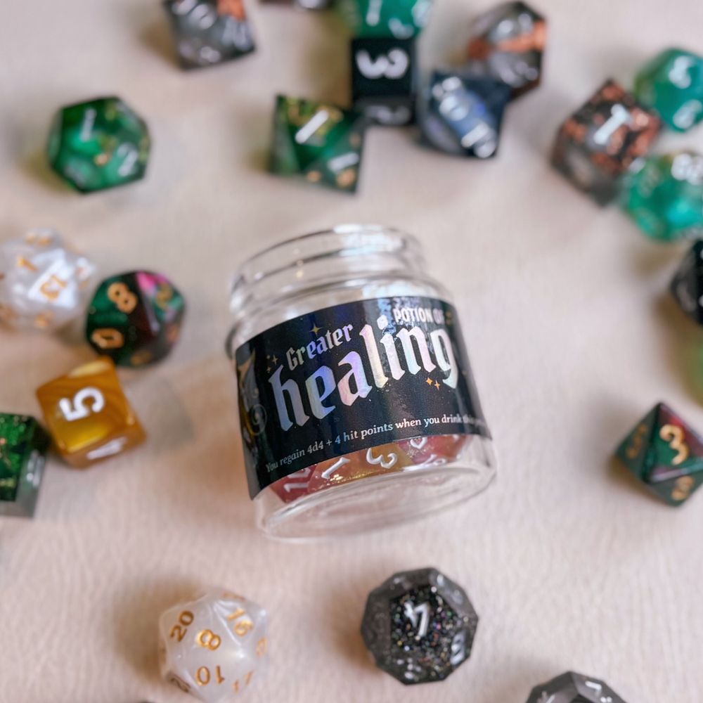 New dice ✨heals✨#dnd #dice #dungeonsanddragons