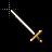 A small resolution picture of a mouse cursor styled like a medieval sword