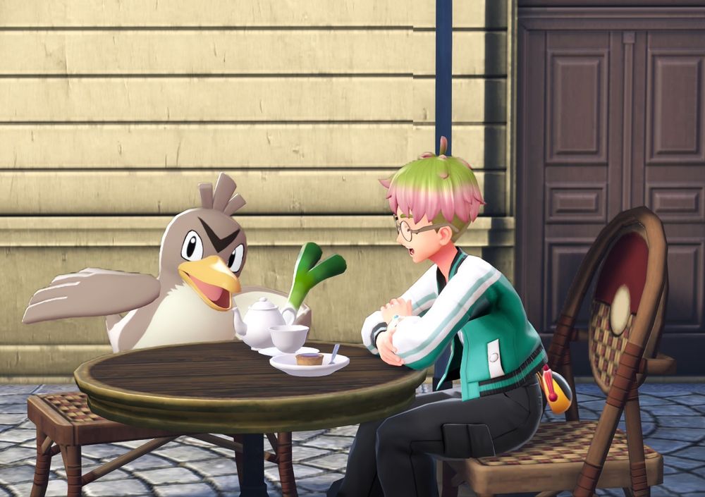 Fletcher having tea with me 