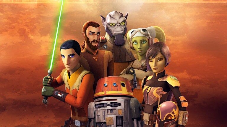 The main characters of Star Wars Rebels
