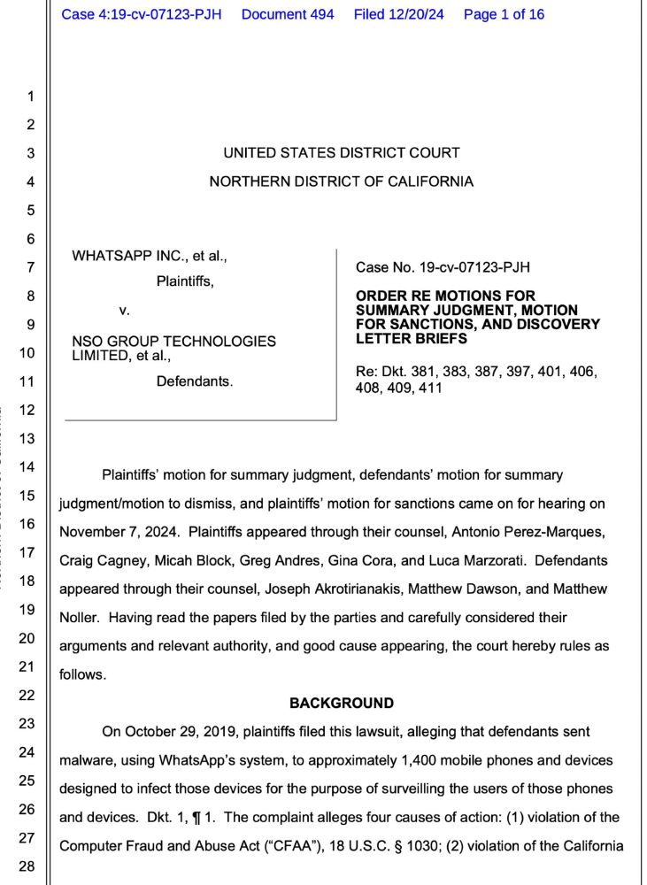 Court order text. Link to follow