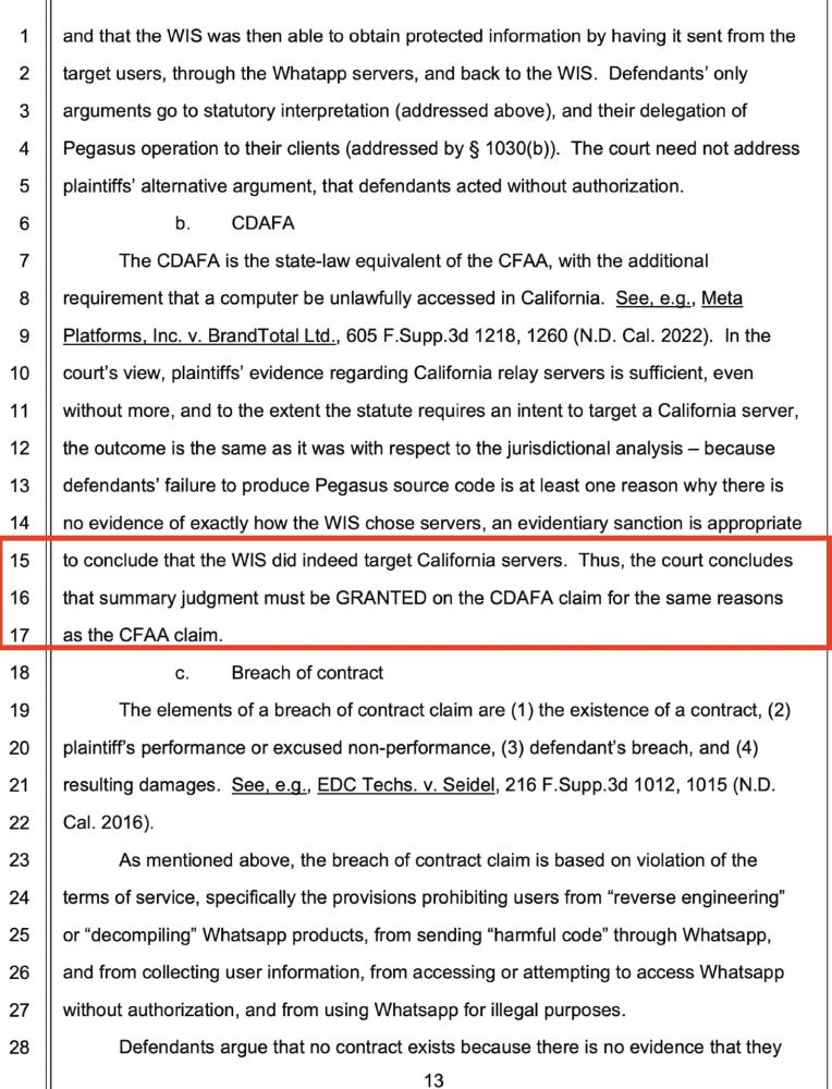 Court order text. Link to follow