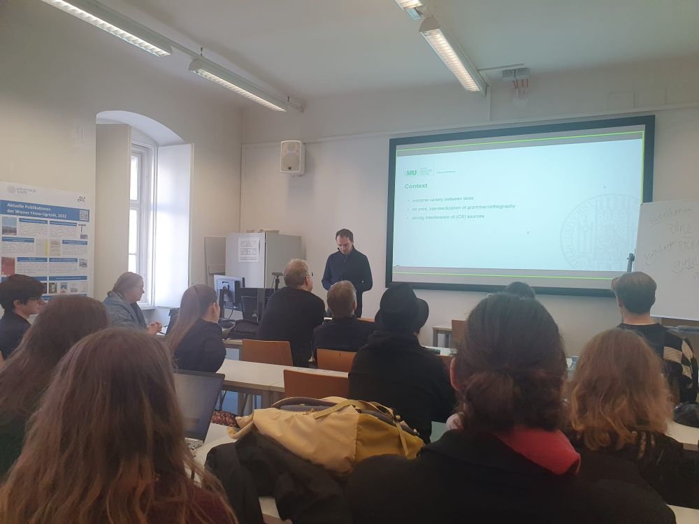 Ivan Šimko giving a talk